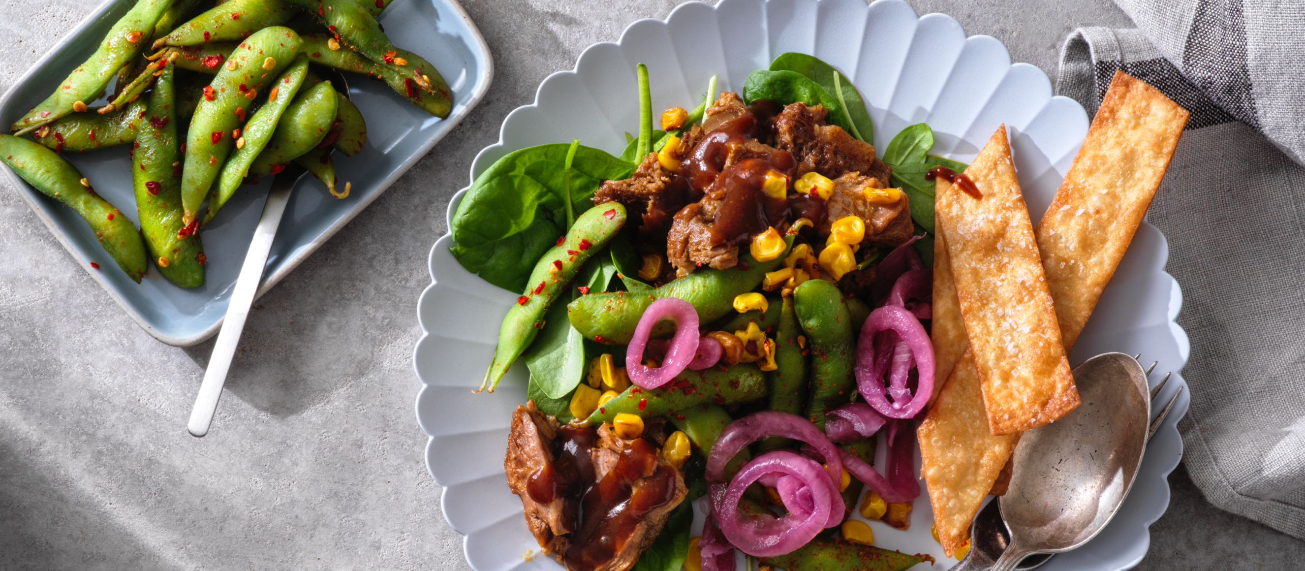 Pulled pork med barbequesås